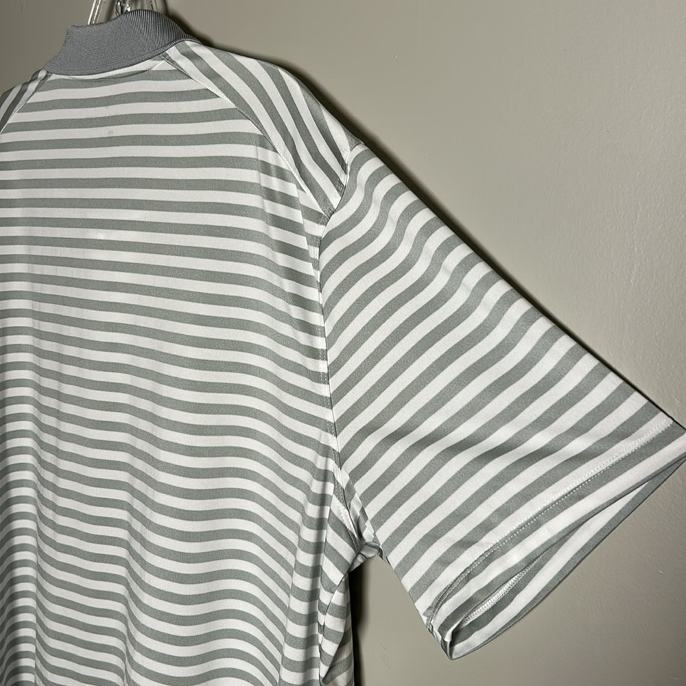 Nike Golf North Carolina Tar Heels Victory Stripe Golf Polo 2.0 White/Gray Sz XL - Picture 9 of 11
